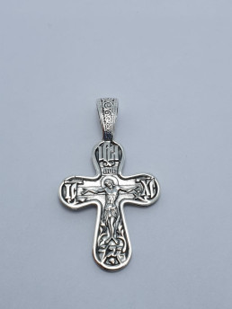 Крестик серебряный 202