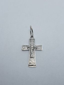 Крестик серебряный 104