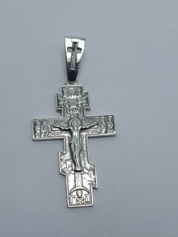 Крестик серебряный 185