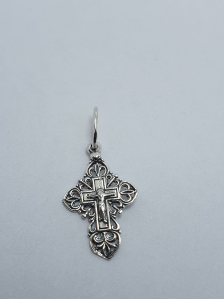 Крестик серебряный 173. Купить оптом и в розницу