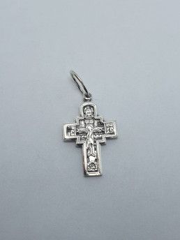 Крестик серебряный 155