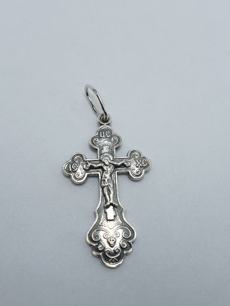 Крестик серебряный 191. Купить оптом и в розницу