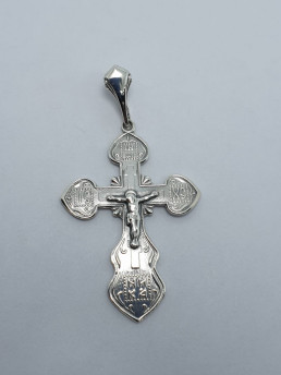 Крестик серебряный 203