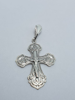 Крестик серебряный 211