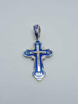 Крестик серебряный 148