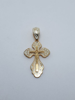 Крестик серебряный 124