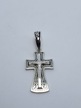 Крестик серебряный 130