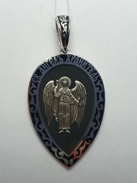 Ладанка серебряная 1077 эмаль. Купить оптом и в розницу