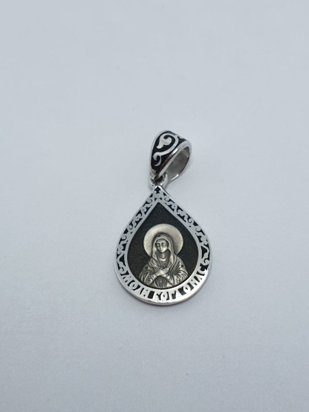 Ладанка серебряная 1085/1 эмаль. Купить оптом и в розницу