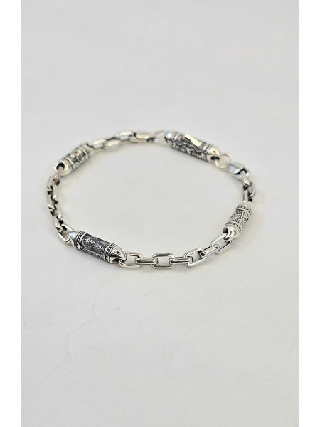  Браслет Литьевой  " Николай Чудотворец " Арт 635 ч мужской женский с ликами святых - YuvelirKukla_Kuklajewelry  Купить оптом и в розницу