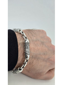 Браслет Литьевой  " Николай Чудотворец " Арт 640 ч