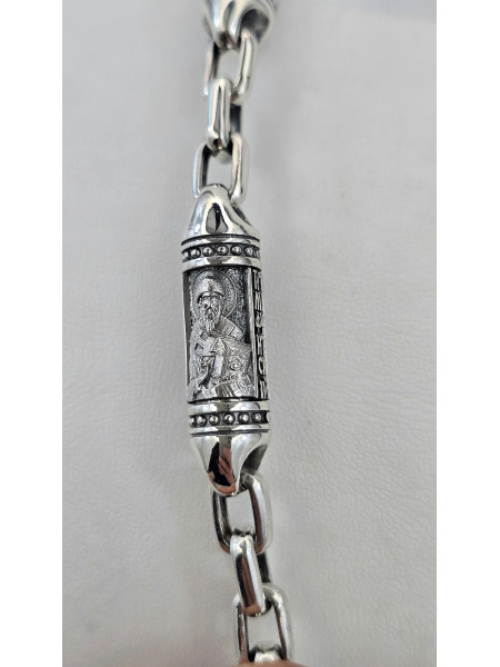  Браслет Литьевой  " Спиридон Тримифунтский " Арт 642 ч мужской женский с ликами святых - YuvelirKukla_Kuklajewelry  Купить оптом и в розницу