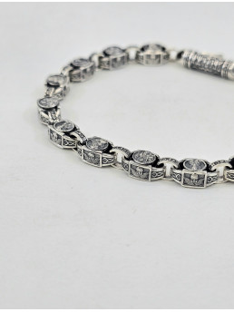  Браслет Литьевой  " Николай Чудотворец " " Матерь Божья " " Архангел Михаил " Арт 643 ч