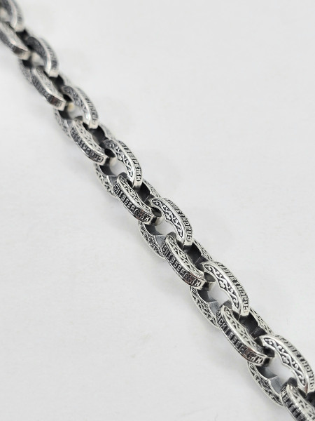  Браслет Литьевой  " Спаси и Сохрани" Арт 651 ч мужской женский  - YuvelirKukla_Kuklajewelry  Купить оптом и в розницу