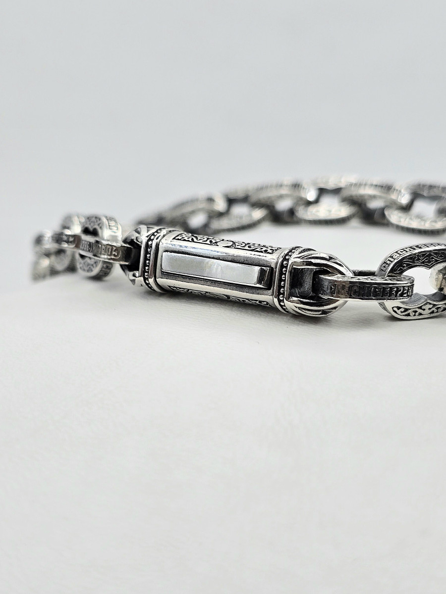  Браслет Литьевой  " Спаси и Сохрани" Арт 651 ч мужской женский  - YuvelirKukla_Kuklajewelry  Купить оптом и в розницу