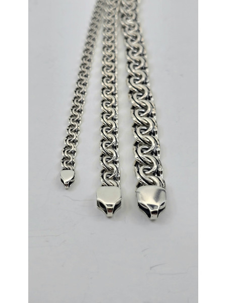 Браслеты ручной вязки " Бисмарк плоский "  604ч Вес 10.06