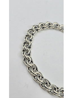 Браслеты ручной вязки " Бисмарк плоский "  604ч Вес 29.07