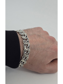 Браслеты ручной вязки " Бисмарк плоский "  604ч Вес 45.10