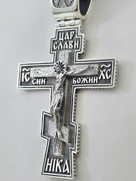 Хрестик срібний з покриттям Родія або Чернення К 1111ч Купити оптом і в роздріб