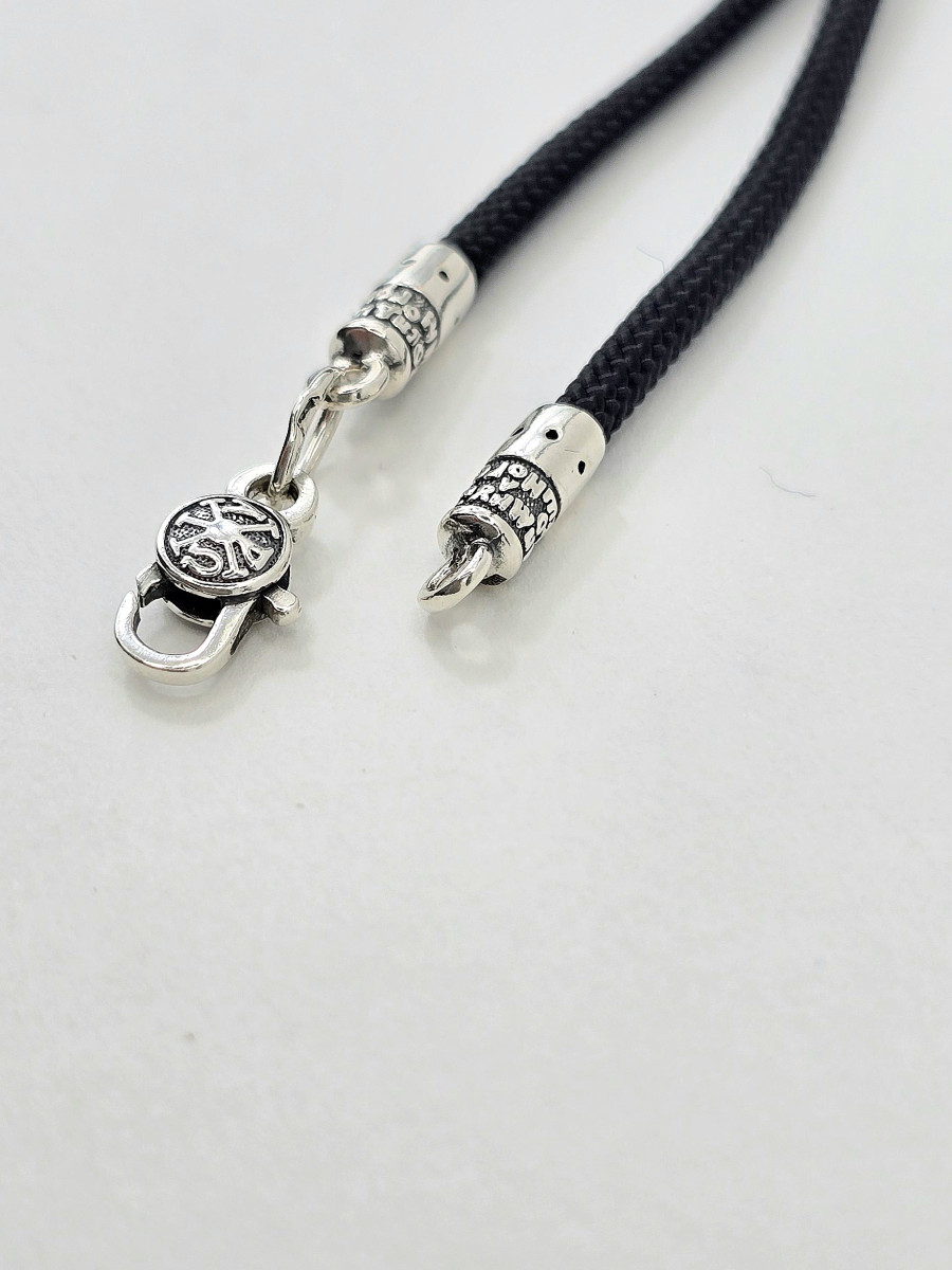 Шнур - Кольє з срібними вставками чоловічий жіночий 471.49ч Купити оптом і в роздріб
