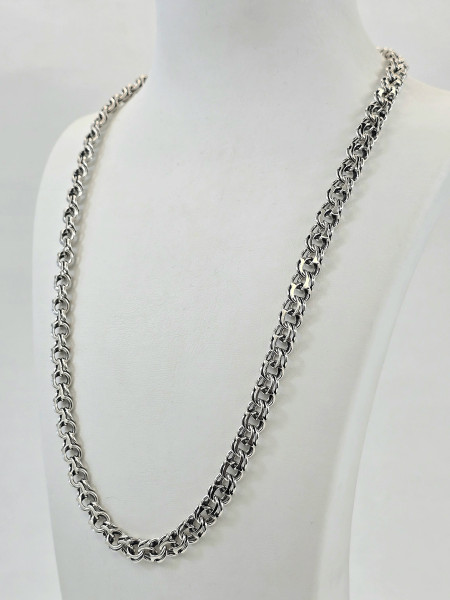 Ланцюги Ручного Плетення з срібла з покриттям Родію або Черніння. Купити оптом і в роздріб від виробника