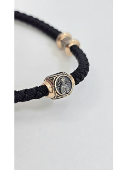 Браслет - Шнур красное золото 585° артикул 482з.32/4ч