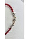 Шелковый браслет с золотыми вставками мужской женский 482з_32_17к    Купить оптом и в розницу