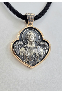 Ладанки красное золото 585° с элементами чернения зл1109