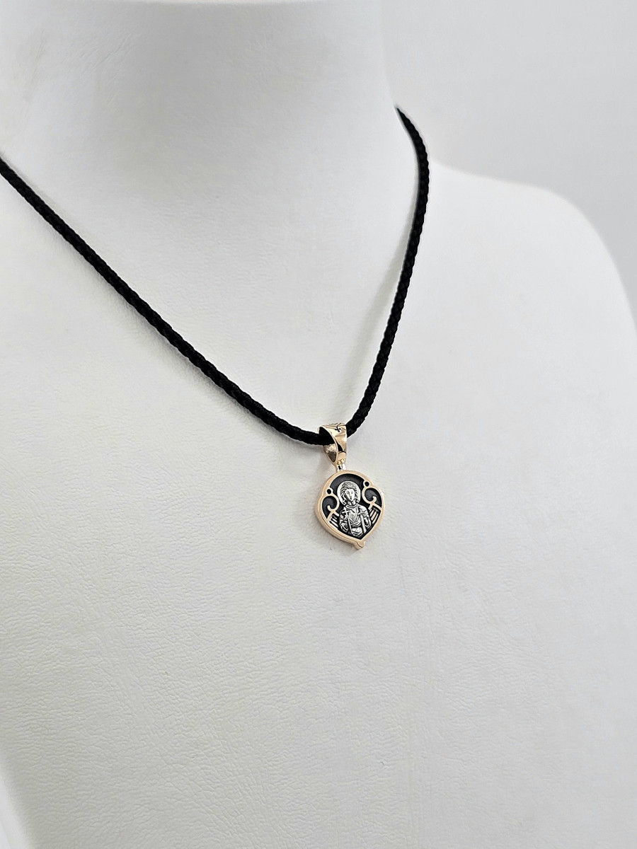 Ладанки червоне золото 585° з елементами чорніння зл33 ручної роботи Купити оптом і в роздріб