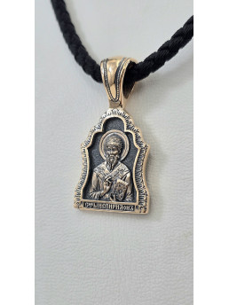 Ладанки красное золото 585° с элементами чернения зл42