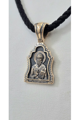 Ладанки красное золото 585° с элементами чернения зл42