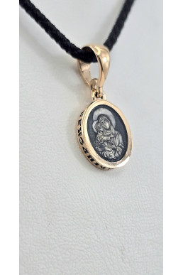 Ладанки красное золото 585° с эмалью зл1096