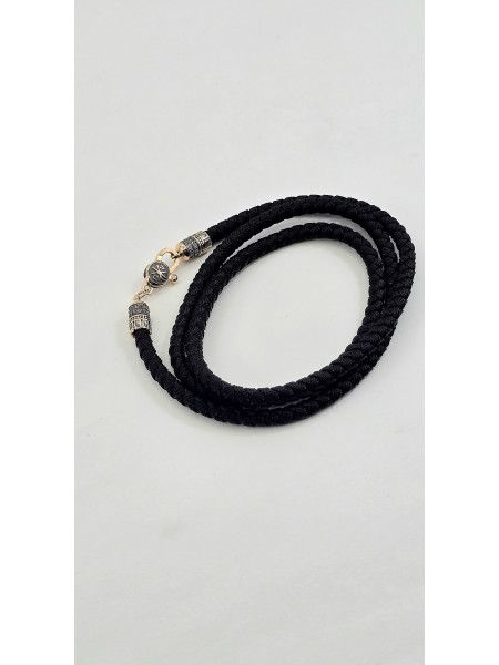 Шнур - Колье с золотыми вставками 585° пробы мужской женский 500з   Купить оптом и в розницу