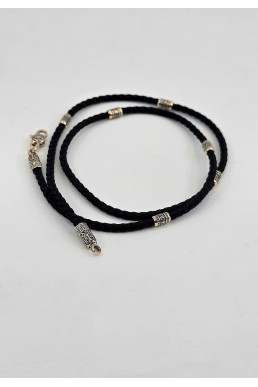 Шнур - Колье красное золото 585° артикул 505 з