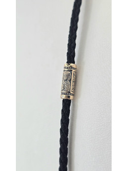 Шнур - Колье " Николай Чудотворец " красное золото 585° артикул 507 з